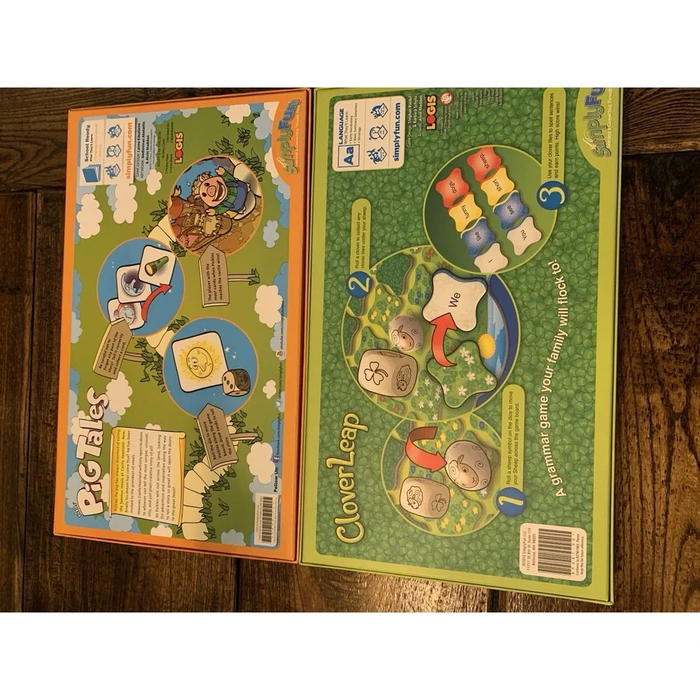 SimplyFun Pickles' Pig Tales And Clover Leap Learning Education Games